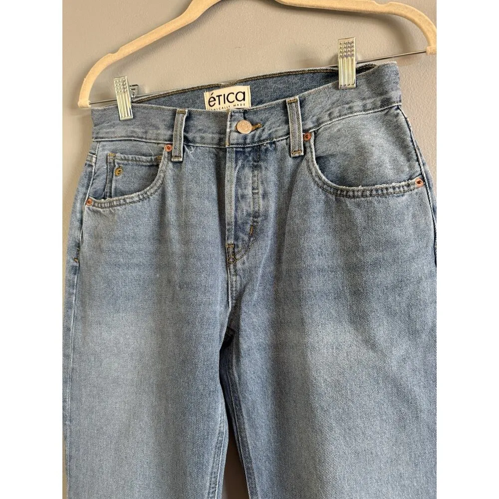 NWT Etica Amis Relaxed Bootcut Jeans Atwater Blue Women’s Size 25 - Image 4