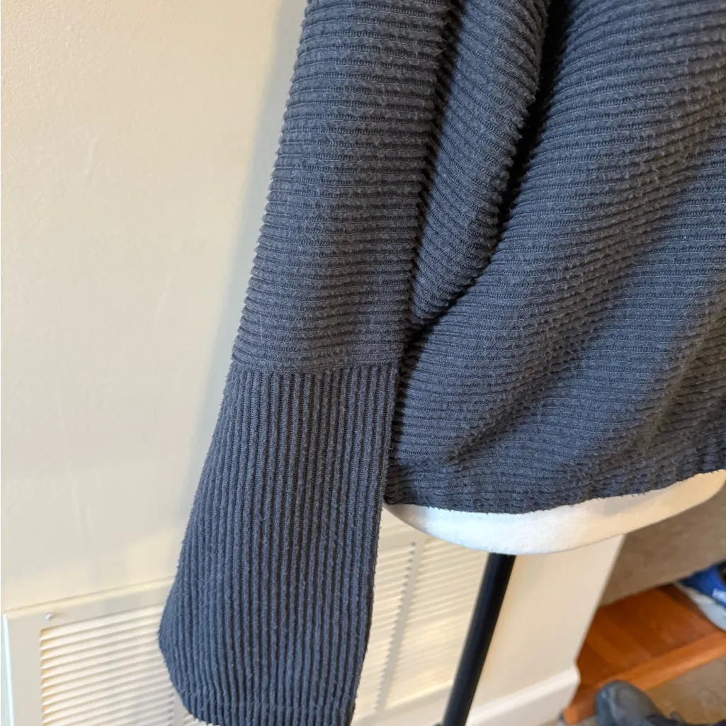 Prana Charcoal Cowl Neck Sweater - Image 5