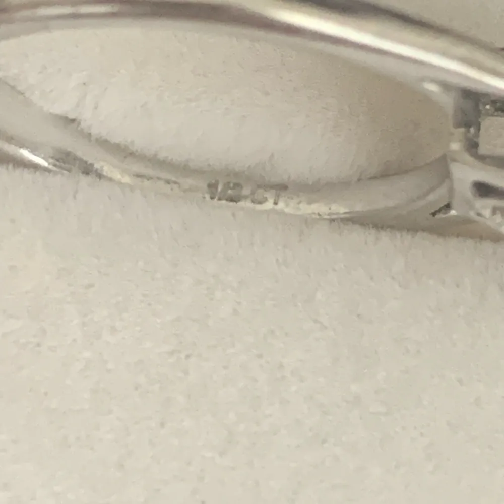 14k WG Princess Cut Ring With Half Carat Diamonds - Image 7