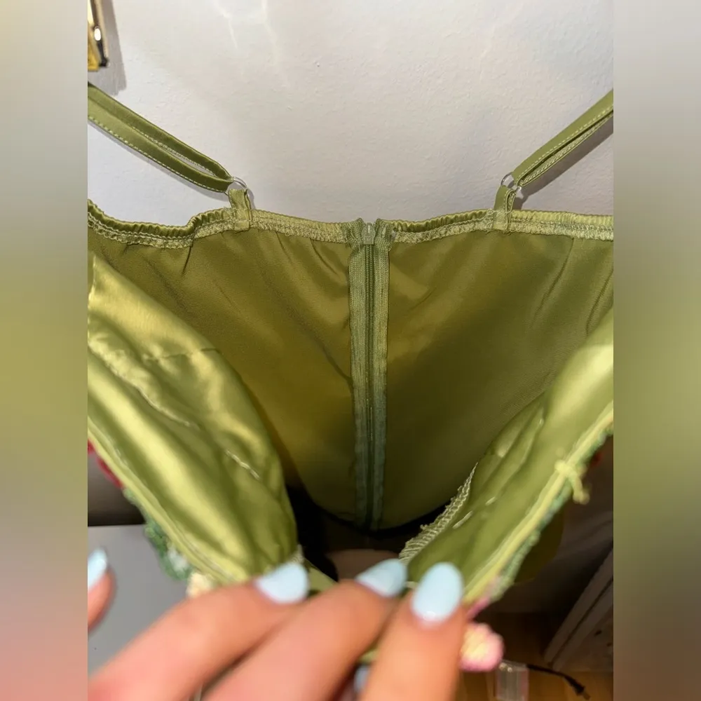 SheIn Floral Embroidery Solid Color Cami Dress - Image 7