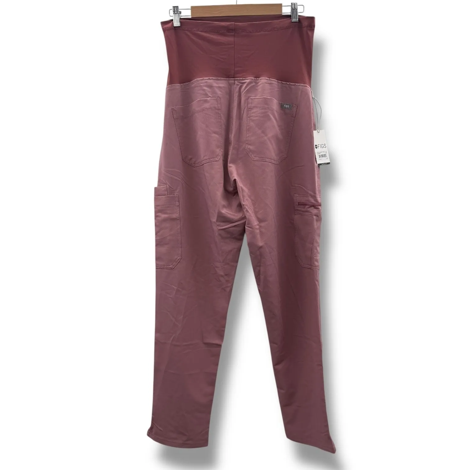FIGS  NWT Yola Maternity 2.0 Cargo‎ Scrub Pants Large Dusty Rose Workwear - Image 2