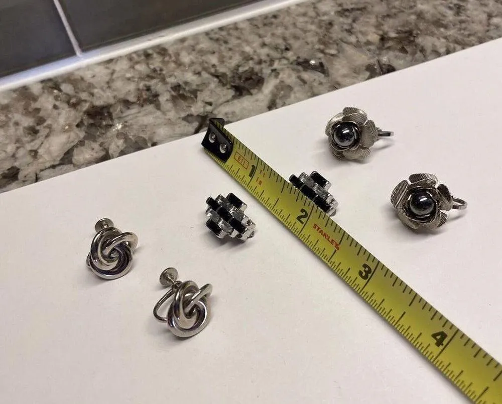 Lot Of 3 Silver Tone On Clip - Image 4