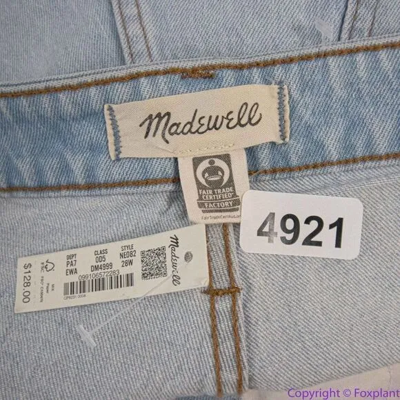 NEW Madewell Plus‎ Perfect Vintage Wide-Leg Crop Jean in Edmunds Wash, 28W - Image 14