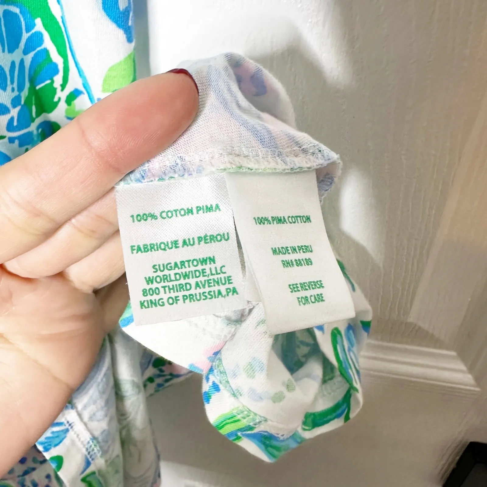 Lilly Pulitzer XS Dev Dress Resort White Just A Pinch Pima Cotton Coastal Preppy - Image 5