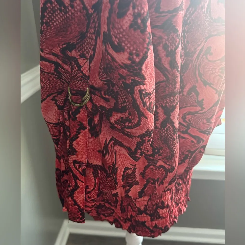 MICHAEL KORS, red snake and flame print buckle - Image 4