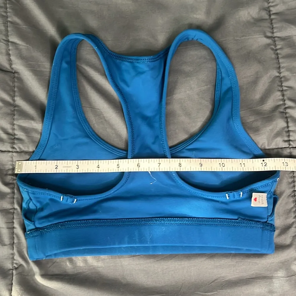 Lorna Jane Blue Racerback Sports Bra *Estimated Size XS - Image 6