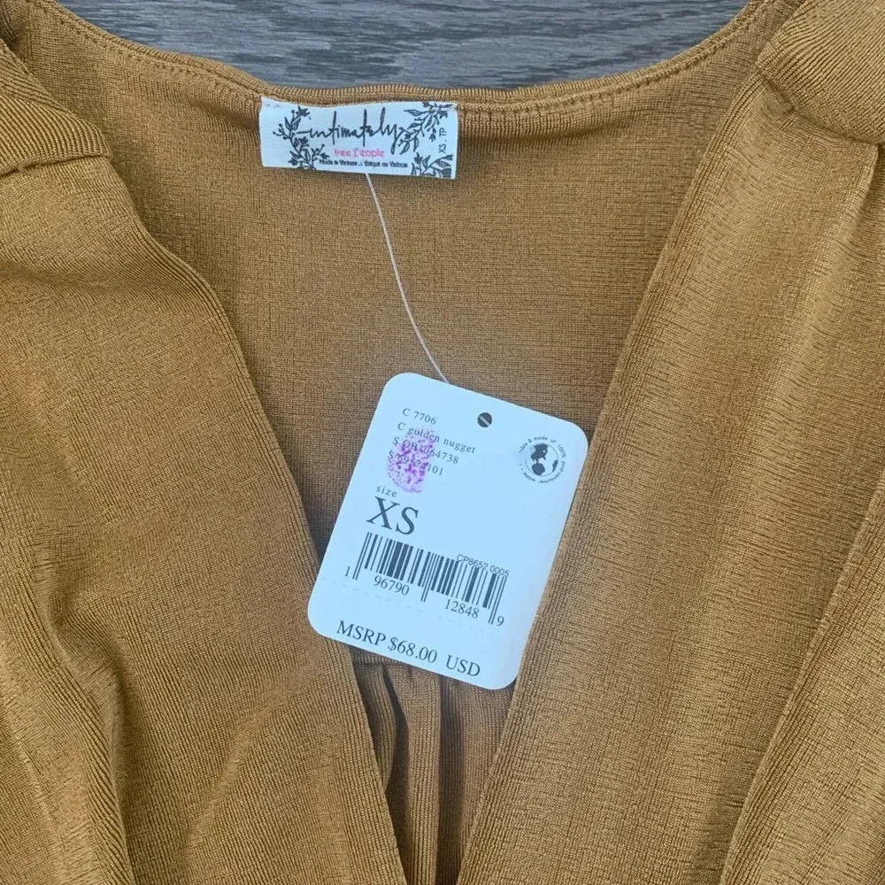 Free People Turnt Bodysuit - Size XS - Golden Nugget‎ - NWT - Image 10