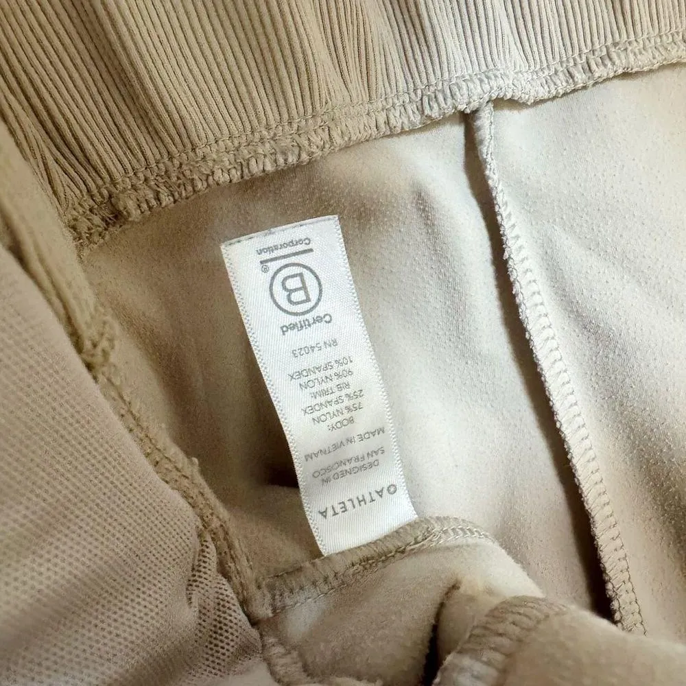 Athleta Shanti Jacket Yoga Workout Zip Front Stand Up Collar Powervita in Quail - Image 7