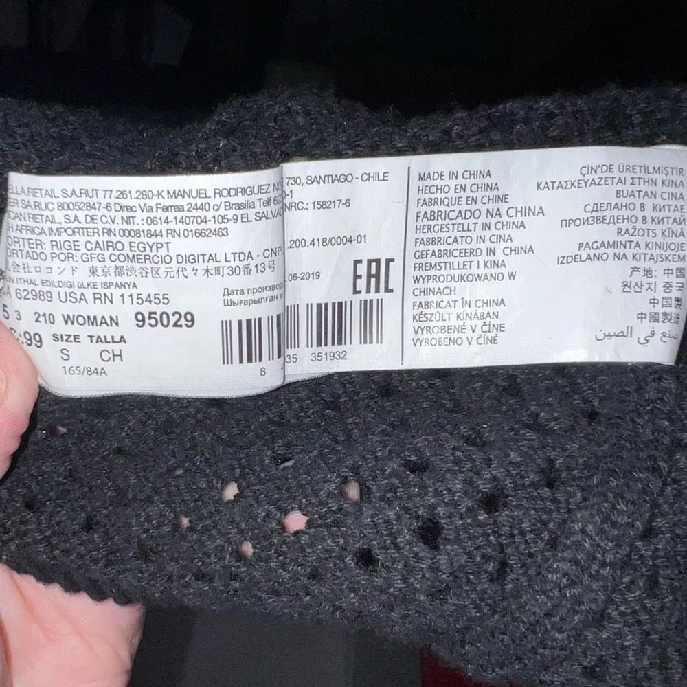 MNG Open Knit Mesh Fringe Embellished Sweater - Image 10