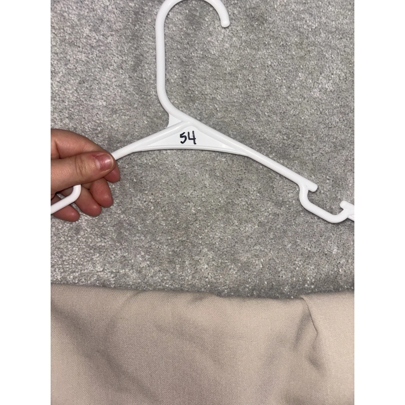 Abercrombie Sloane Wide Leg Trouser Pants Beige Cuffed Flat Front 30/10 - Image 10