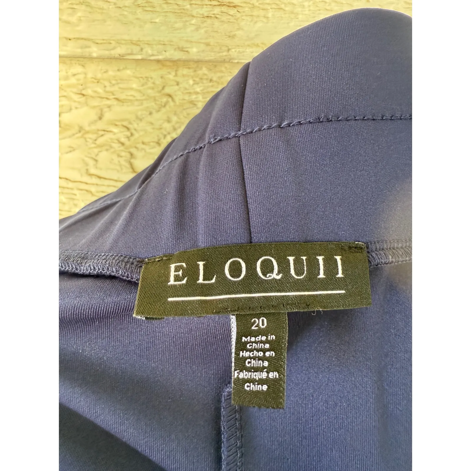 ELOQUII Navy Blue Pencil Skirt Zipper Detail Plus Size 20 NWT - Image 5