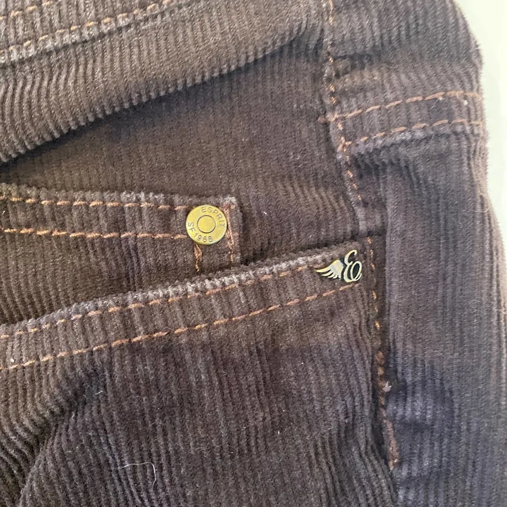 Esprit Chocolate Brown Bootcut Corduroys EUC Sz 8 Cotton Women’s Casual - Image 10