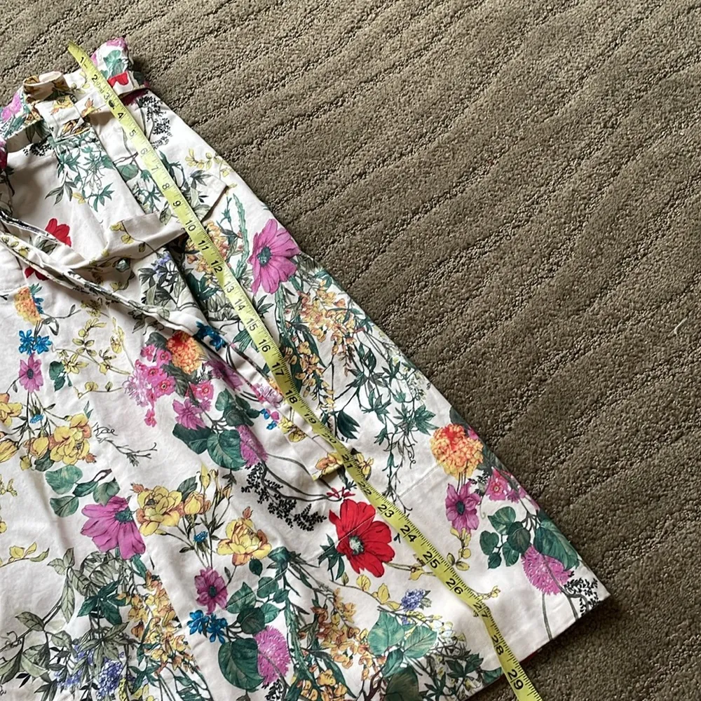 Carolina Belle Montreal beautiful floral paper bag cotton skirt - Image 6