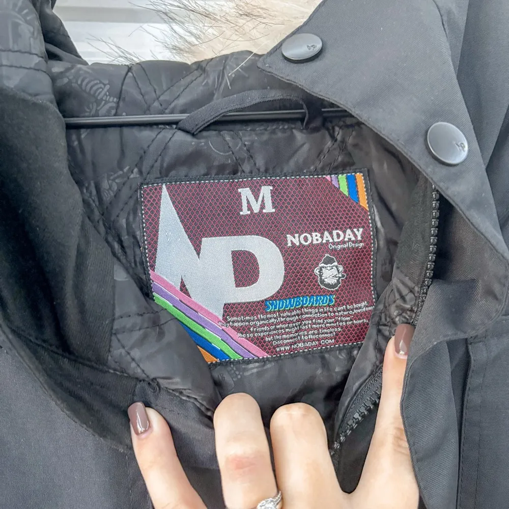 NEW NOBADAY Snowboard Ski Extra Warm Jacket Coat Black Size M - Image 7