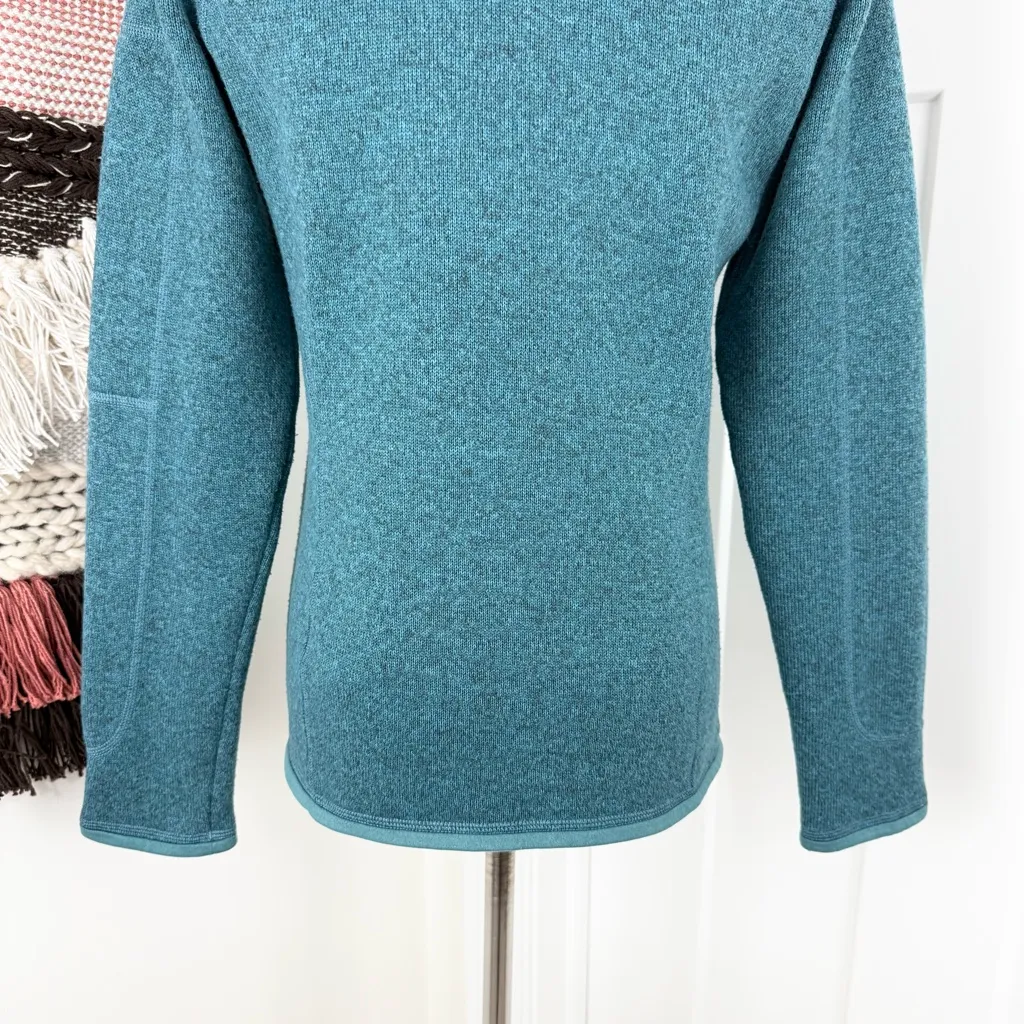 Patagonia Better Sweater 1/4 Zip Teal Blue Women’s Sz S - Image 8