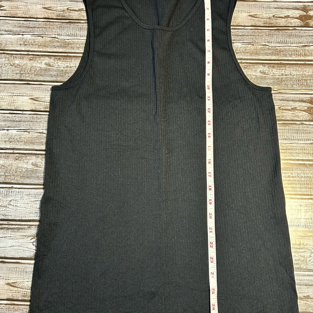 Zyia Ripped Black Sleeveless Tank Top - Image 4