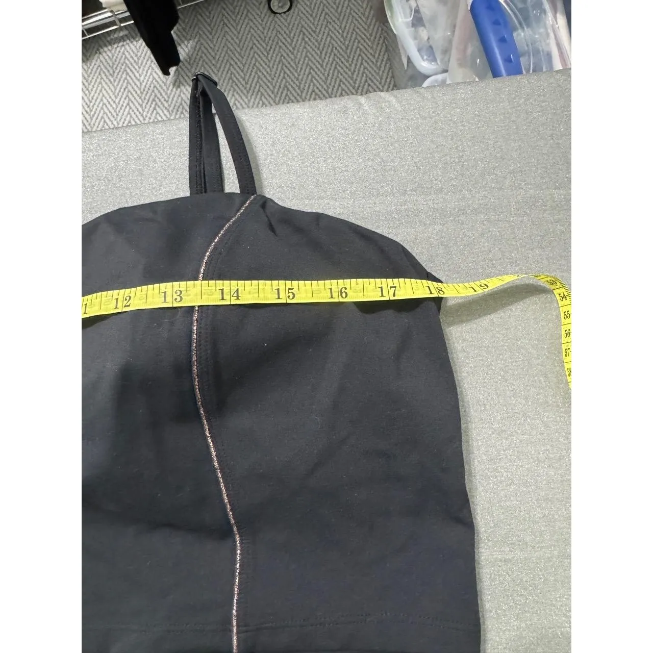 JoyLab Black With Gold  Stripes Active Crop Tank‎ (XXL) - Image 10