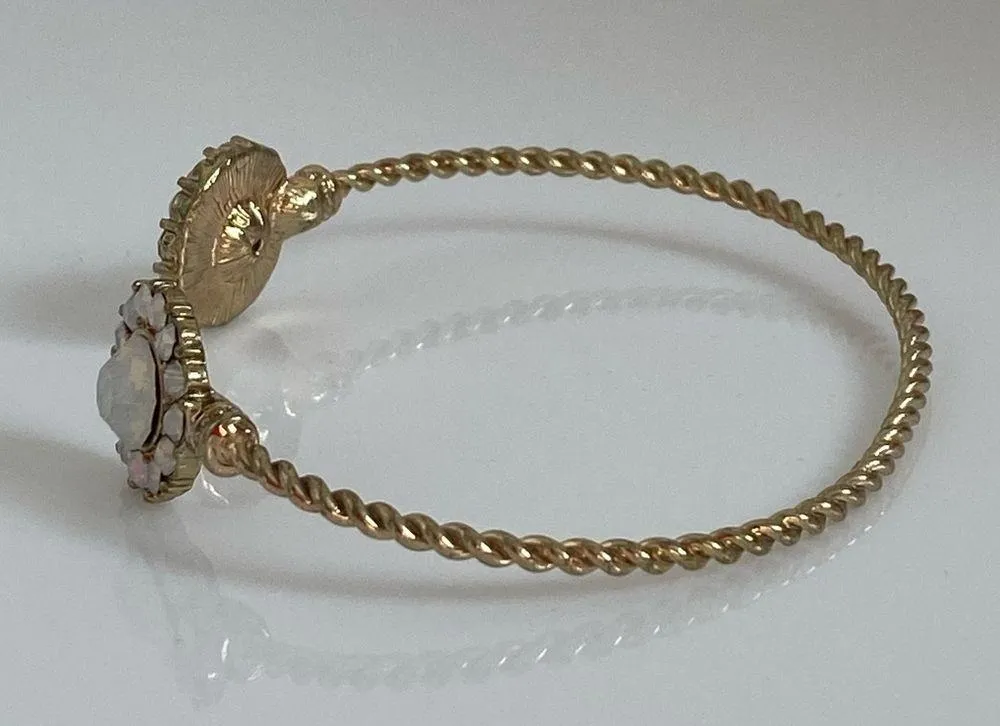 BaubleBar Gold Gemstone Adjustable Cuff Bracelet - Image 4