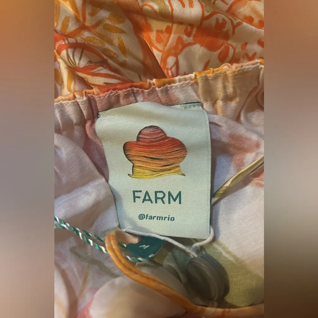 FARM RIO Leopard Forest Sand printed crepe halterneck Mini Dress - Image 8