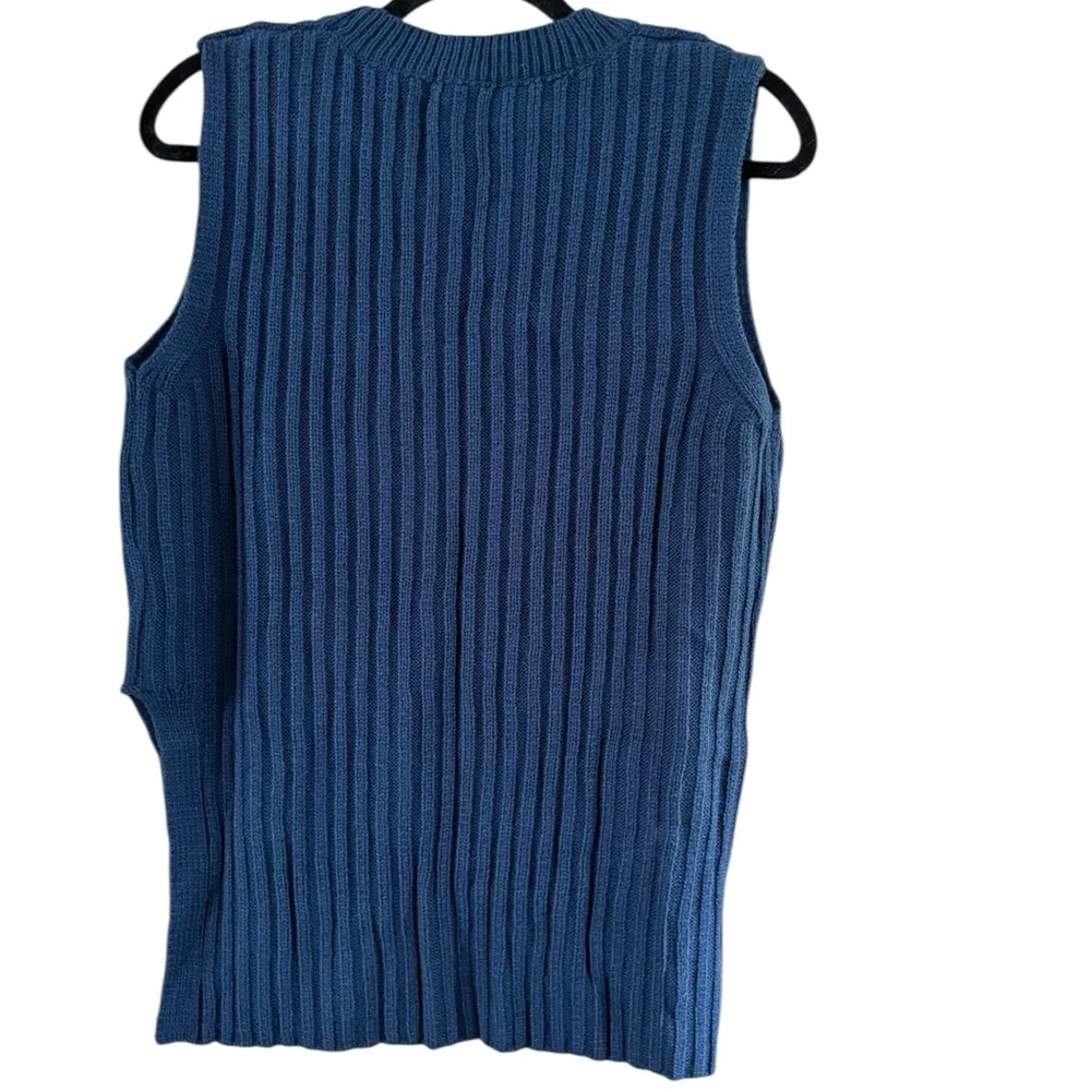 SHEIN Navy Blue and White Sweater Dress - Image 3