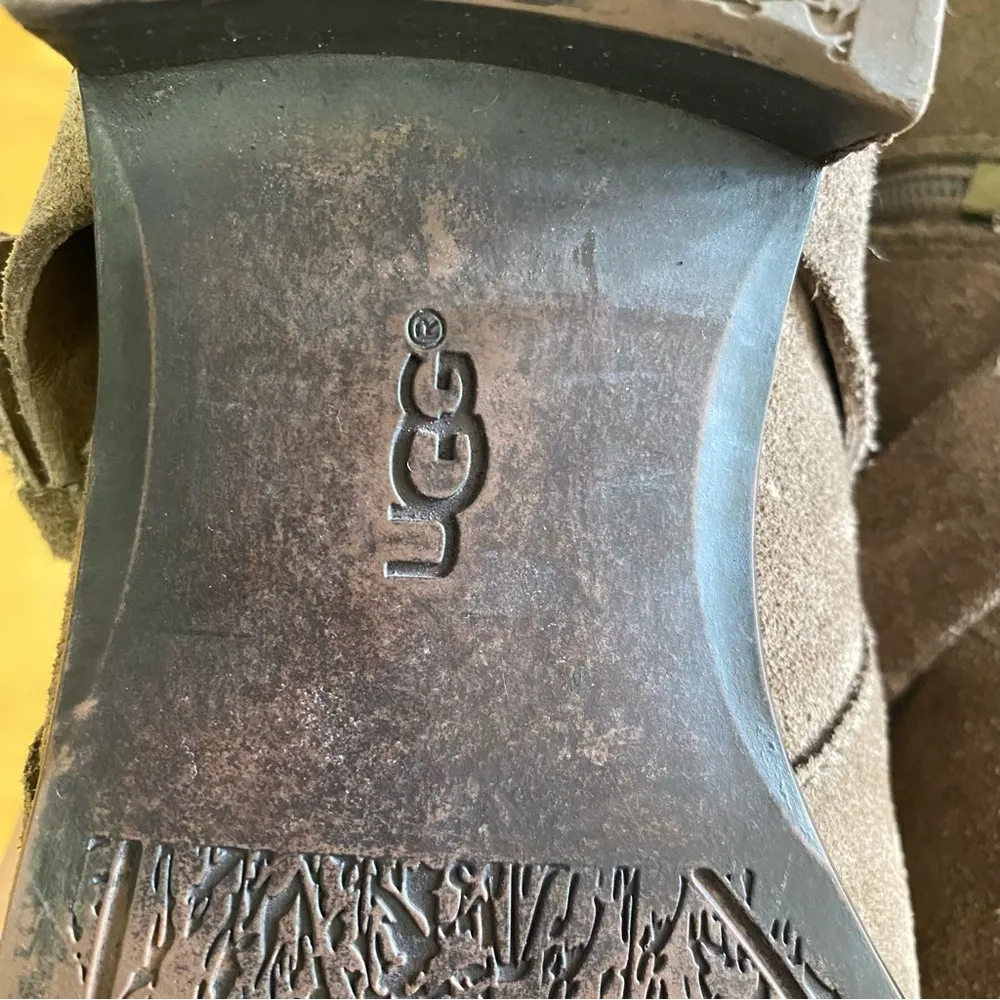 Ugg Leather Cyndee Coastal Cowgirl Western Granola Shearling Riding Boot… - Image 8