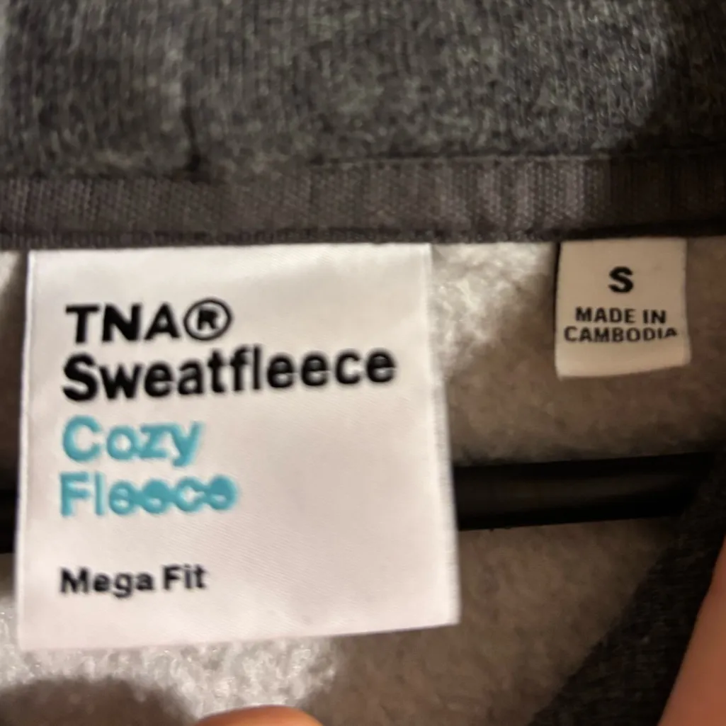 TNA Cozy Sweatfleece Hoodie Gray - Image 4