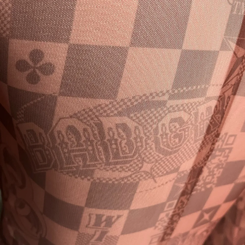 Poster Grl by Dolls Kill Real Luxury Vibes Checker Mesh Crop Top Brown Size XS - Image 10