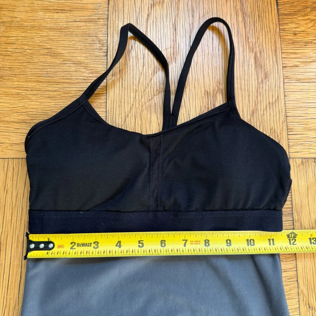 Lululemon Power Y Tank Luon Light, Midnight Iris Multi / Black, Size 2, VGUC - Image 7