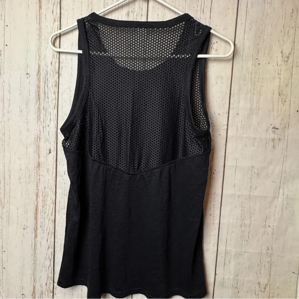 Balance Collection Black Mesh Athletic Sporty Sleeveless Workout Tank Sz M - Image 7