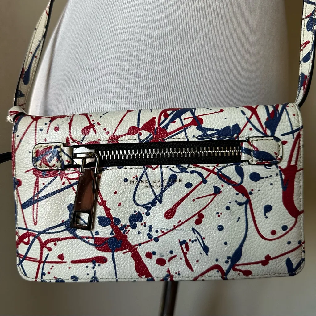 Marc Jacob’s crossbody paint splatter wallet purse - Image 4