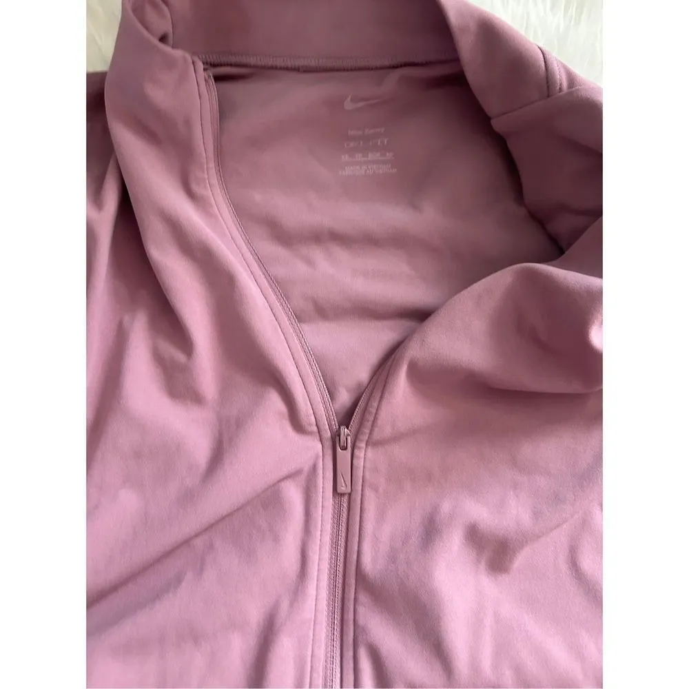 Nike zip up sweatshirt pinkish purple size xs jacket pull over - Image 4