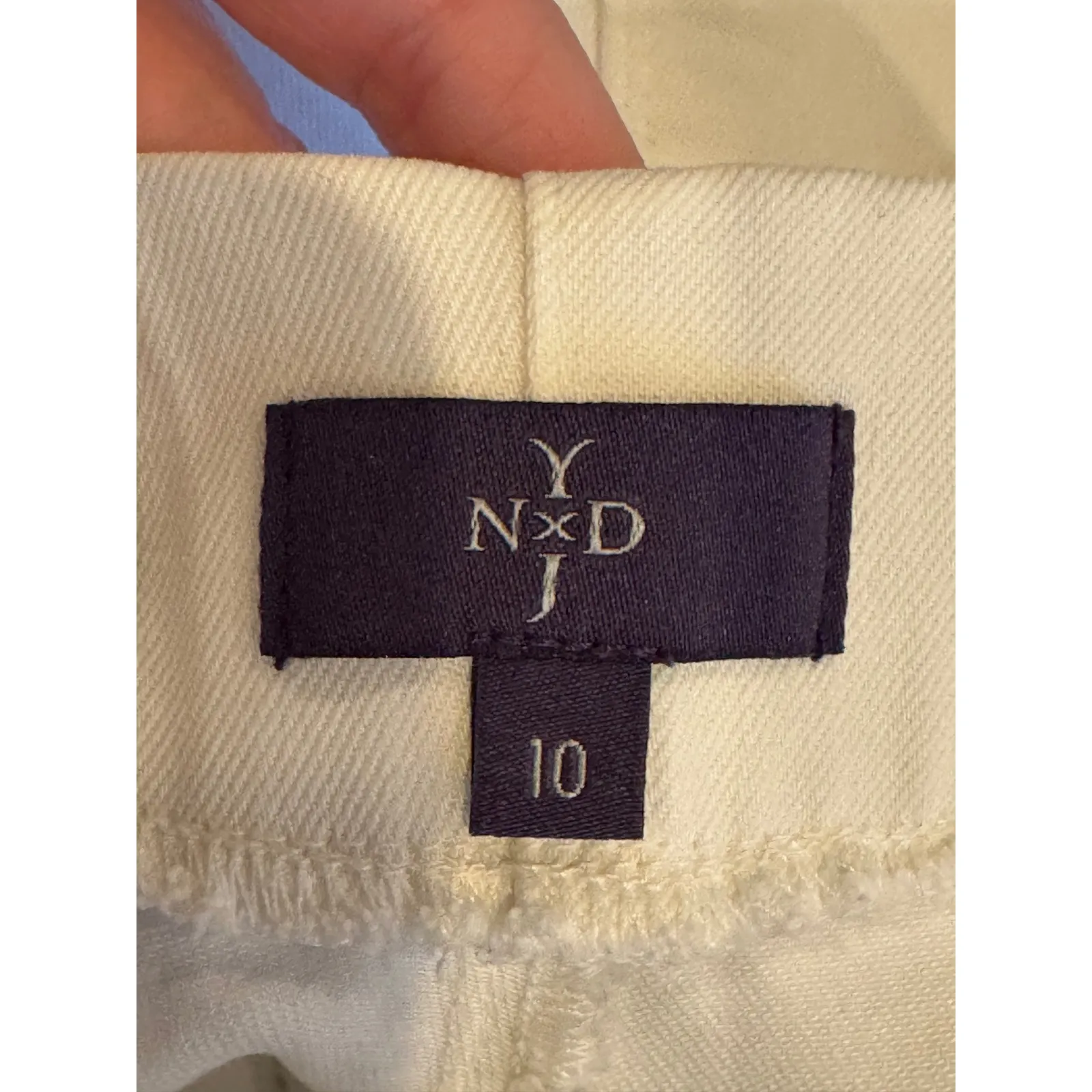 NYDJ Jeans Women 10 White MILLIE Pull On Ankle Skinny Pants Stretch Comfort‎ - Image 7