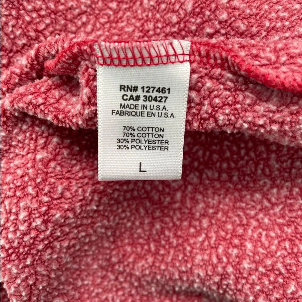 Red Star Cropped Hoodie - Size L - Image 7