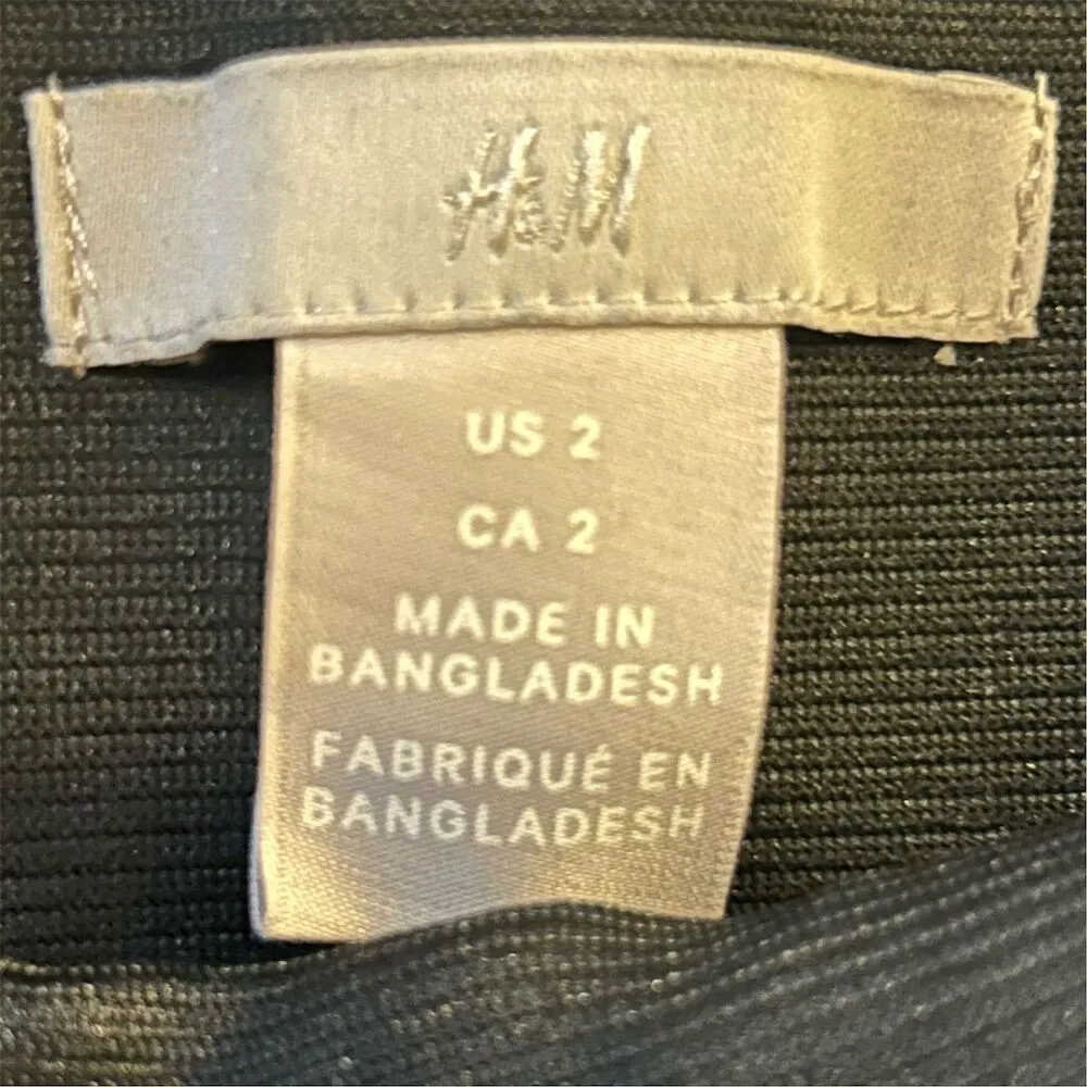 H&M Women's Navy Blue Dress Pants Size 2 Straight Leg Workwear - Image 7