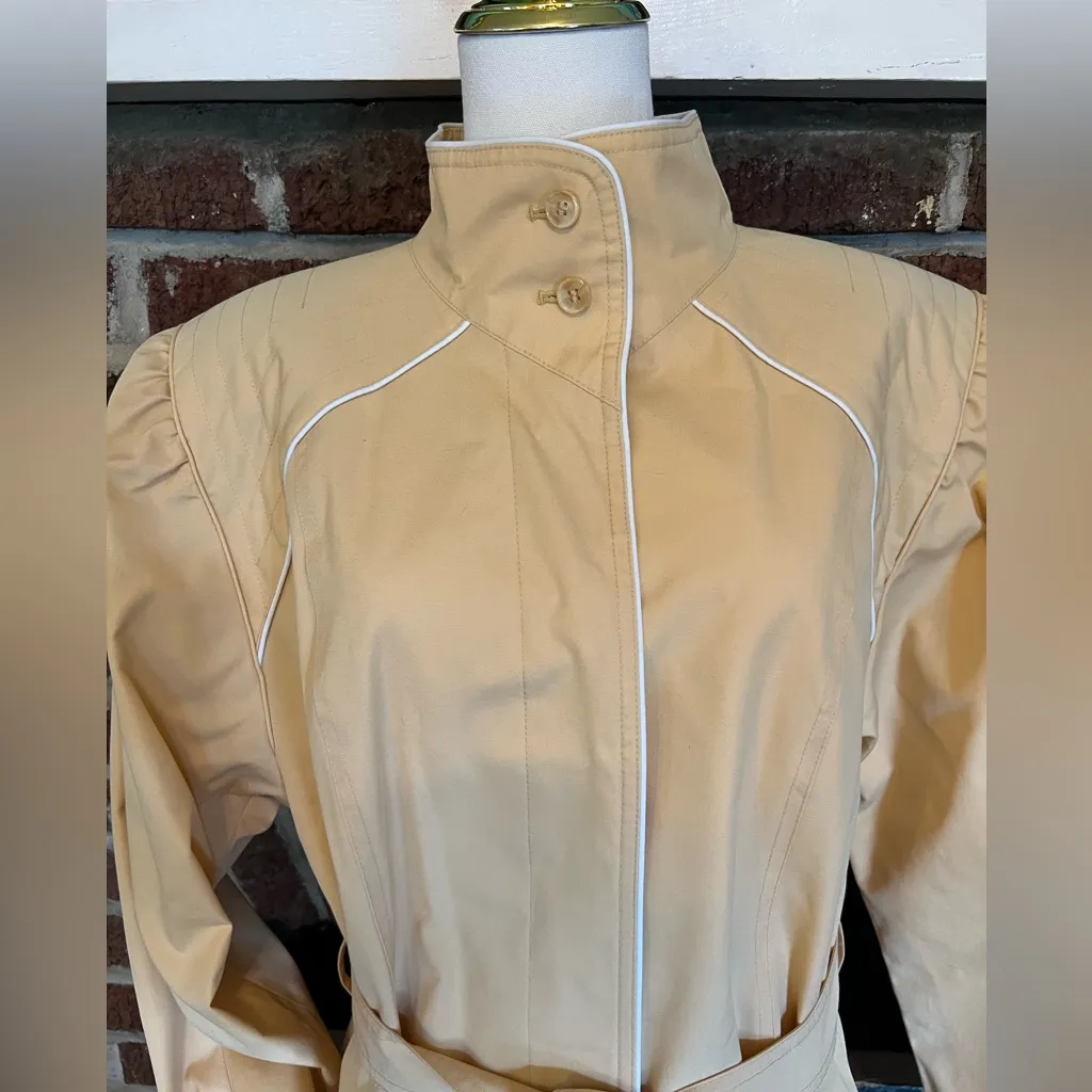 VINTAGE j.c. penney/windsor bay trench coat Yellow Size undefined - Image 2