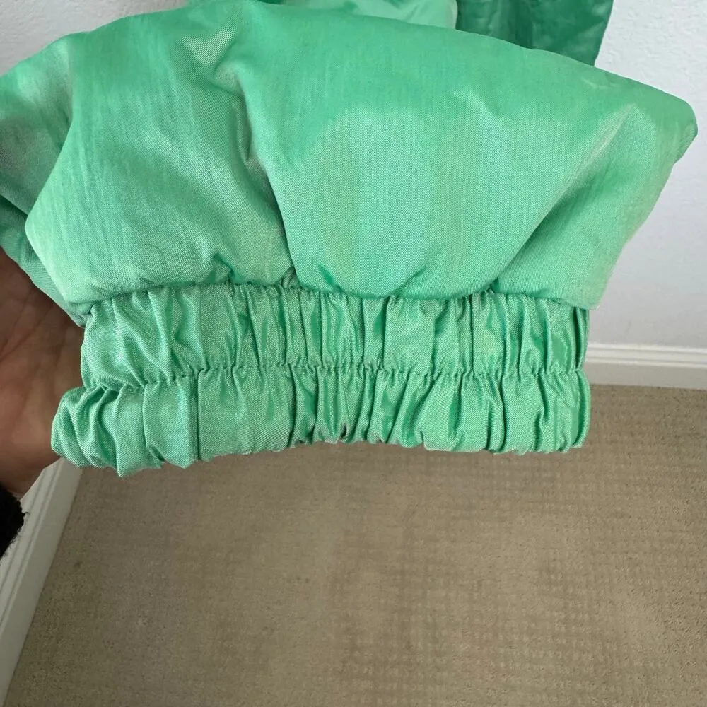 Vintage Skila Retro 80's Ski Suit Snowsuit One Piece Lion Motif Womens Size 6 Green - Image 11