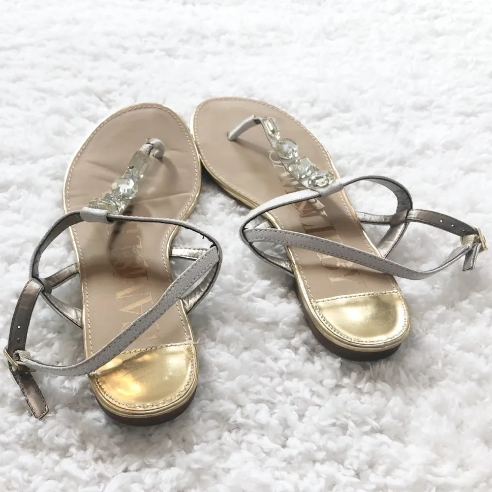 🆕 Sam & Libby jeweled thong gladiator sandals 8.5 - Image 3