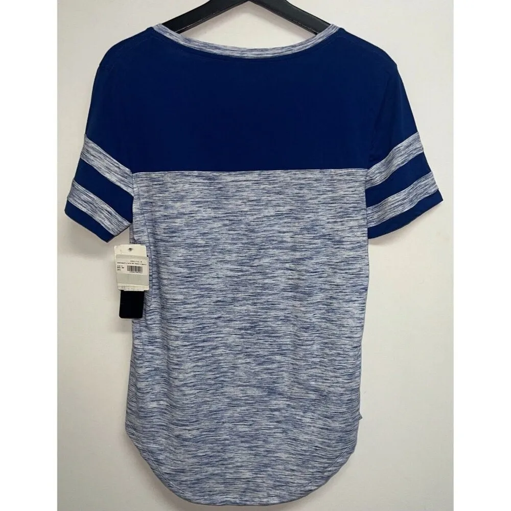 NFL Indianapolis Colts Shirt Womens Medium Blue Silver Short Sleeve Team Apparel - Image 4