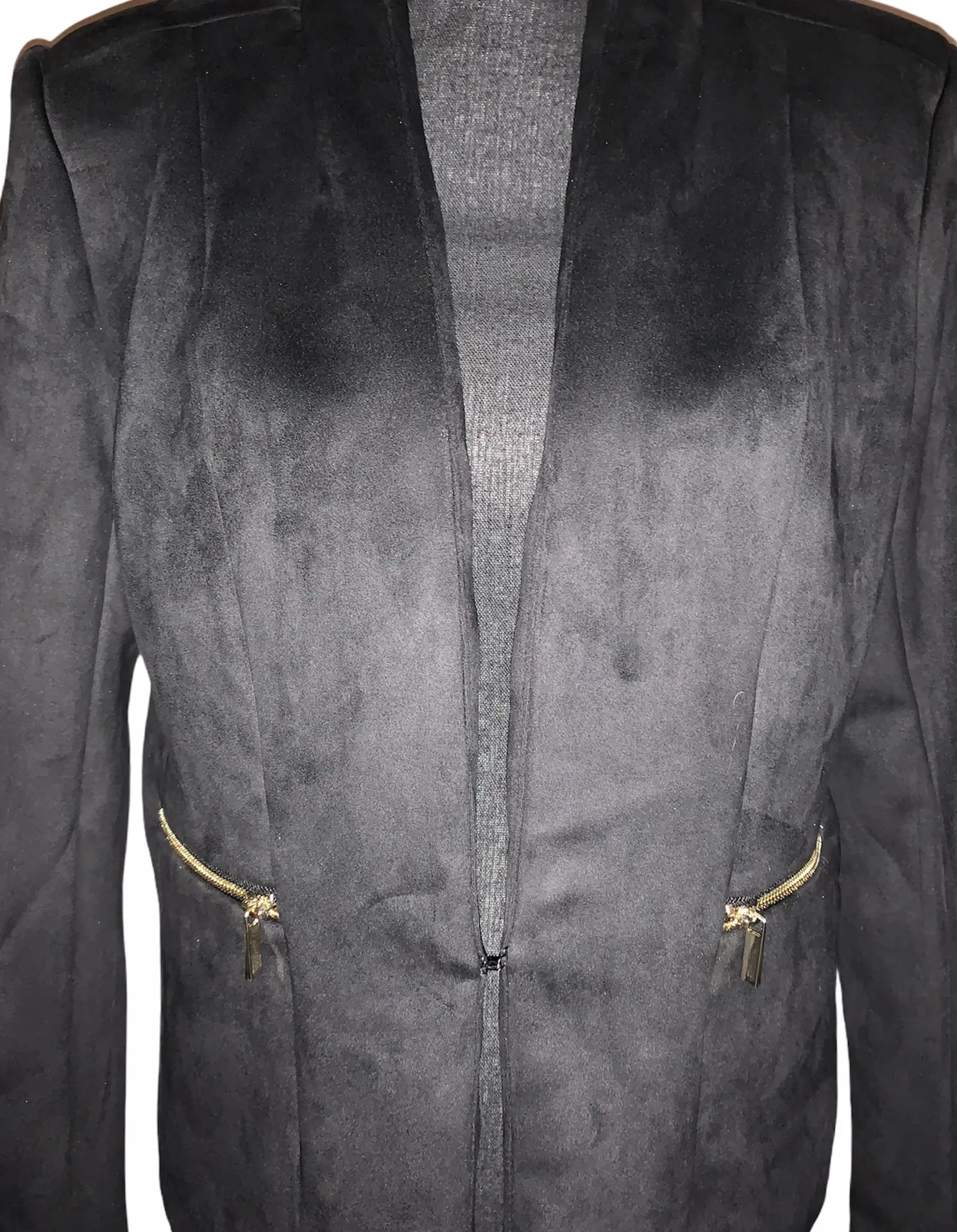 Faux Leather Blazer - Image 4