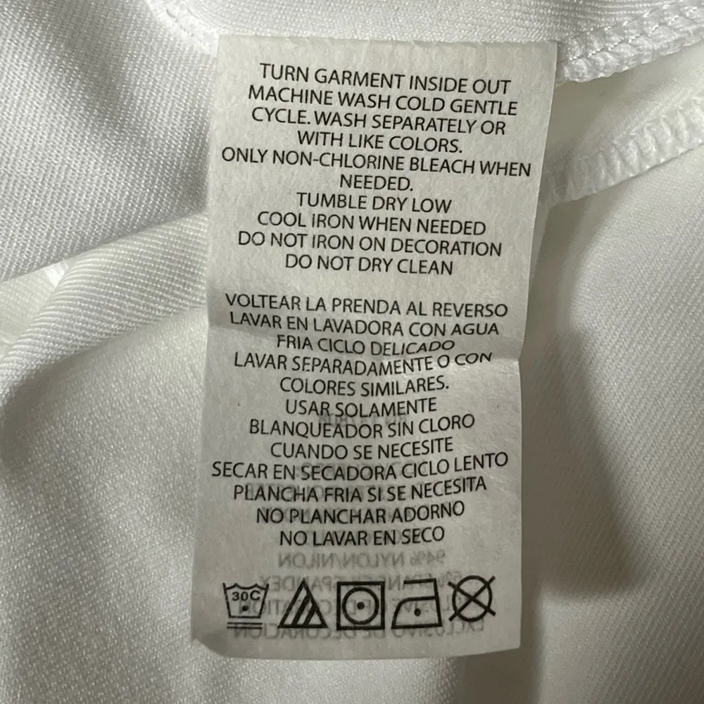 NFL Team Apparel San Diego Chargers Mesh Neck Long Sleeve Top White Size Large - Image 6