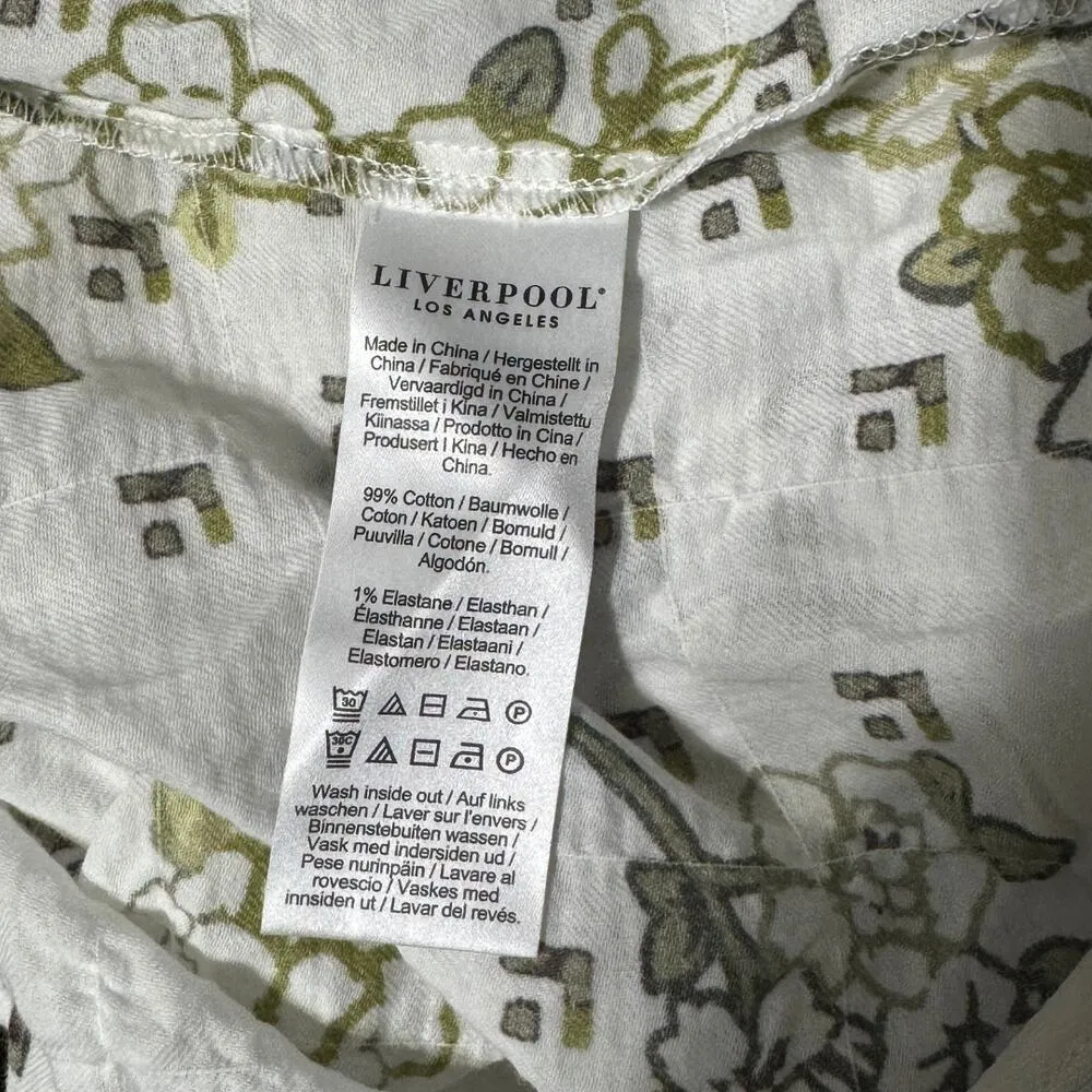 LIVERPOOL Dolman Popover Blouse Curved Hem Floral Geometric NWT Petite Small - Image 10