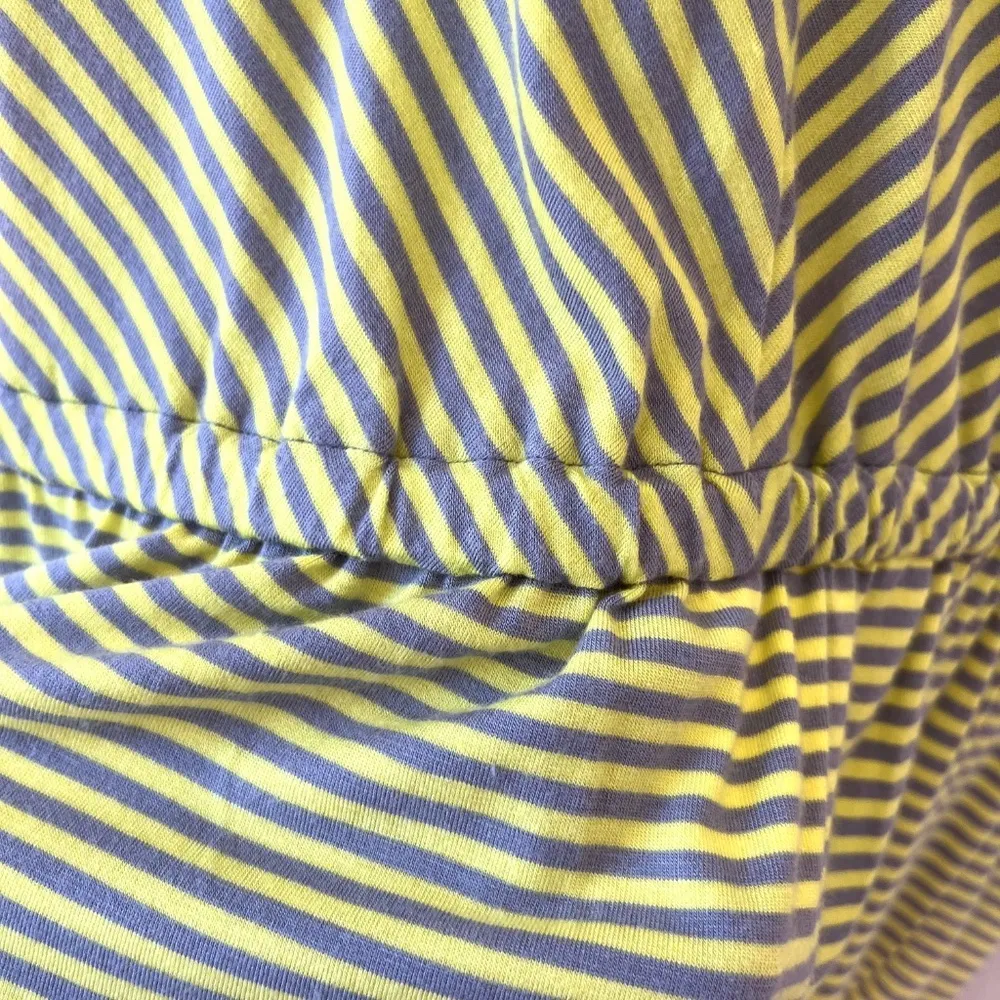 Tunic Cover up Top Blouse High Low Hem Lime Gray Relaxed Fit Stretch, Size M - Image 6