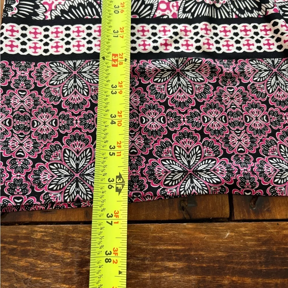 Chico’s Floral Patterned Dress with Pink Accents Womens 1 / 8-10 - Image 7