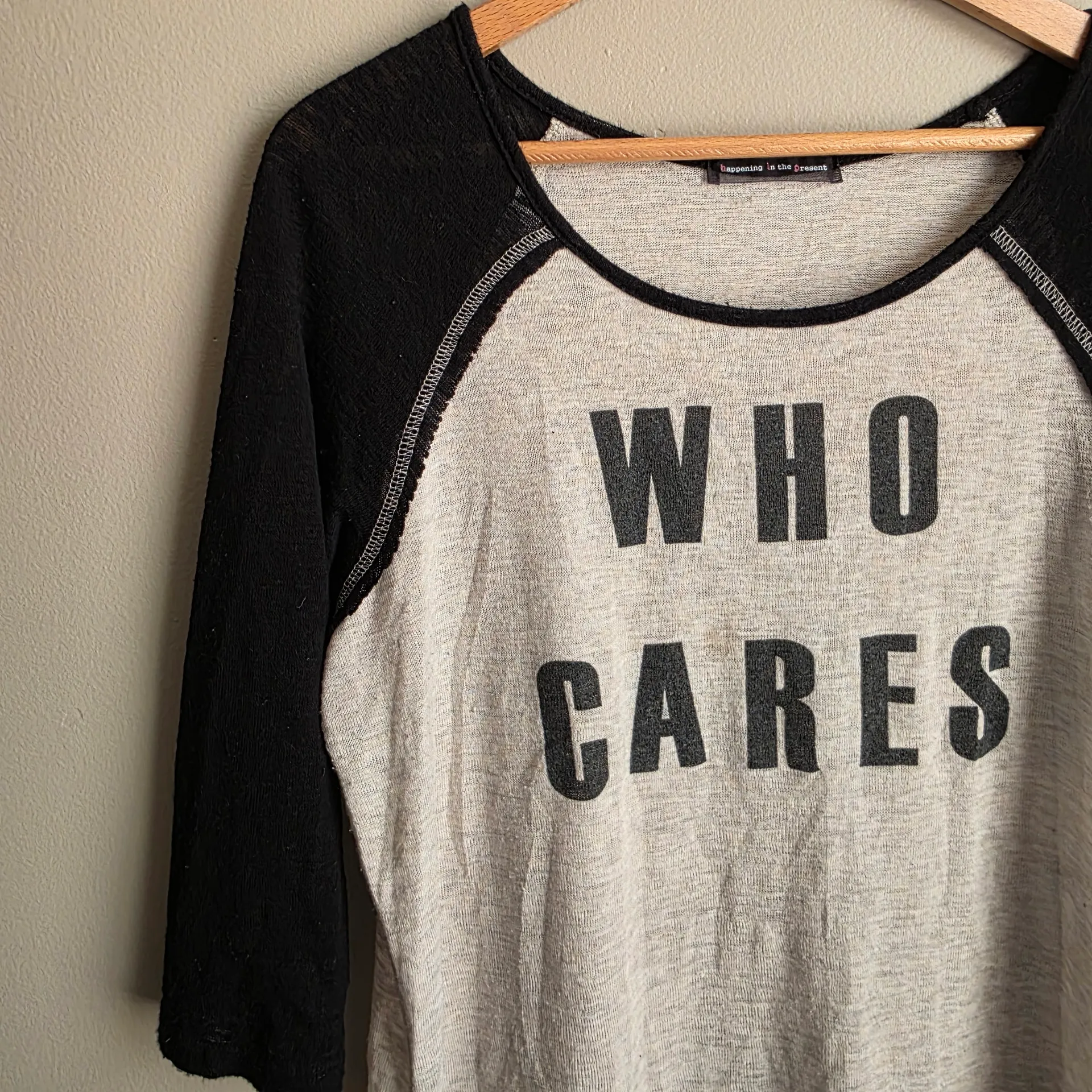 h.i.p. Black and White Raglan Top - Image 3