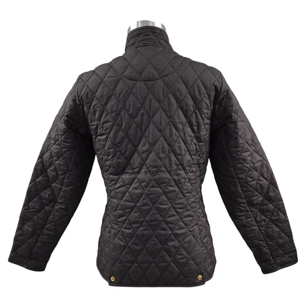 Lands End Quilted Polyester Dark Brown /Pink Lining Jacket Women Sz S 6-8 NWOT - Image 2