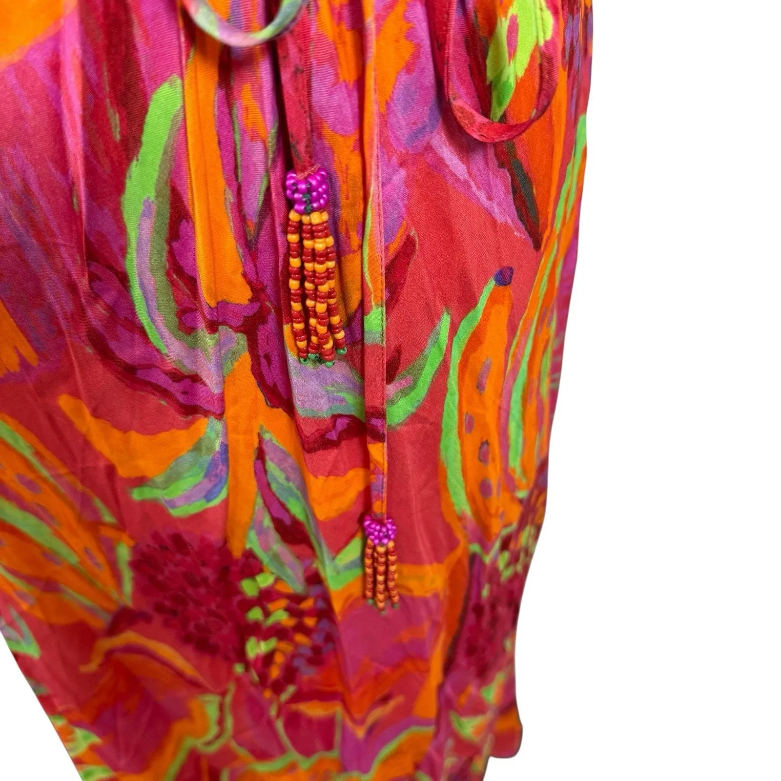 NEW Farm Rio Tropical Print Midi Maxi Dress Cutout Sleeveless Size Small $225 - Image 11