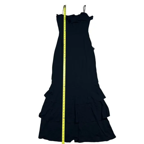 NWT Lulus Women's Lively Evenings Black Sleeveless Tiered Maxi Dress Size S‎ - Image 6