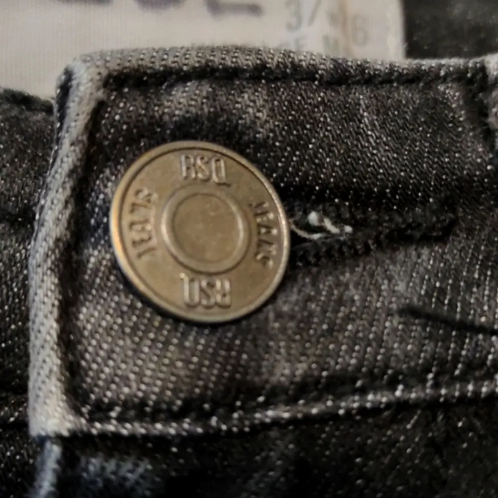 Black/Charcoal Gray RSQ Vintage Mom Denim Jeans Size 3/26 GUC #3072 - Image 7