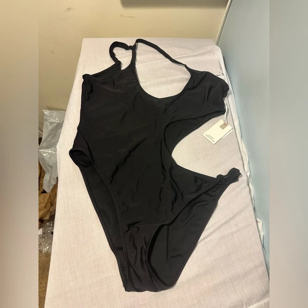 Good American Miami Cutout Black One-Piece Swimsuit Size 7 - 4XL NWT - Image 4