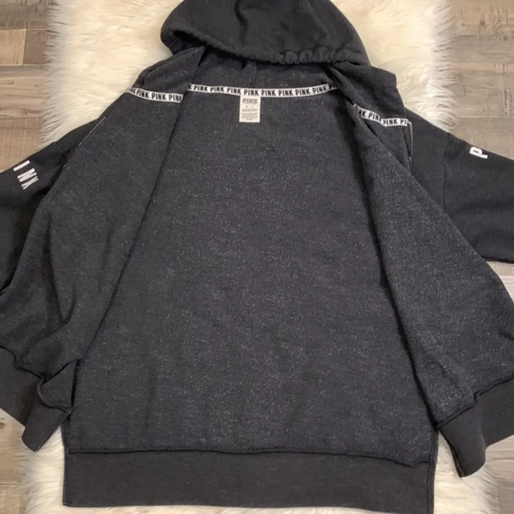 VS PINK zip front logo sweatshirt jacket M - Image 9